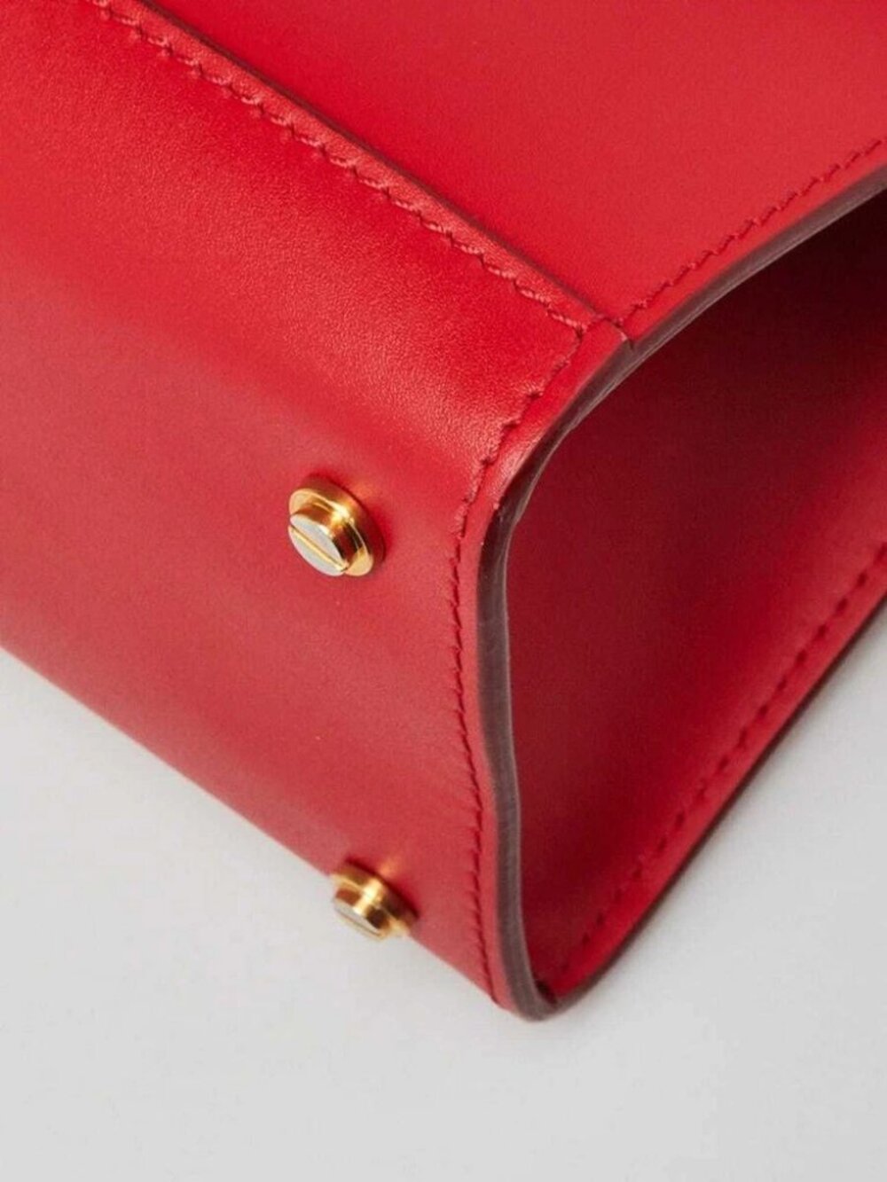 Givenchy Red Smooth Calfskin Leather Mini Horizon Tote Bag - Picture 5 of 11